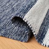 Safavieh Striped Kilim Stk514N Navy/Ivory Rugs.