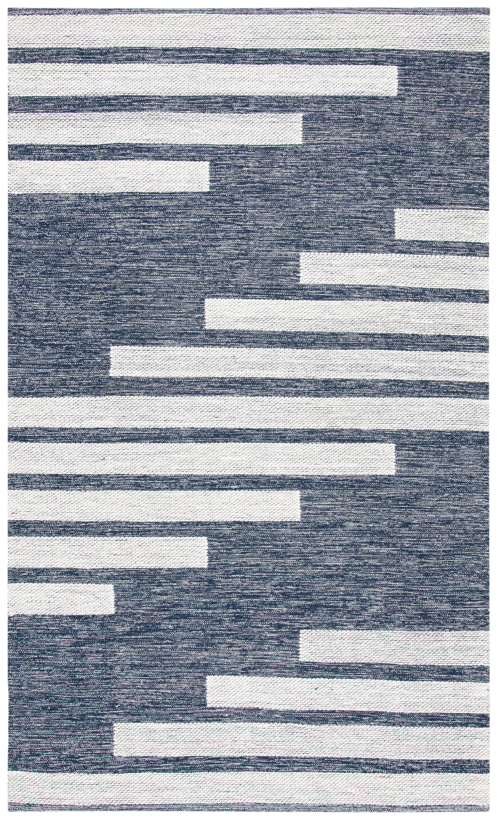 Safavieh Striped Kilim Stk514N Navy/Ivory Area Rug