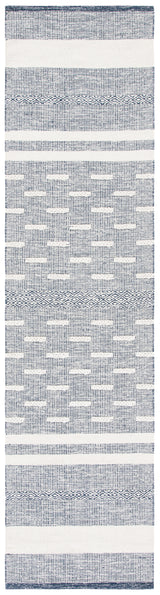 Safavieh Striped Kilim Stk515N Navy/Ivory Rugs.