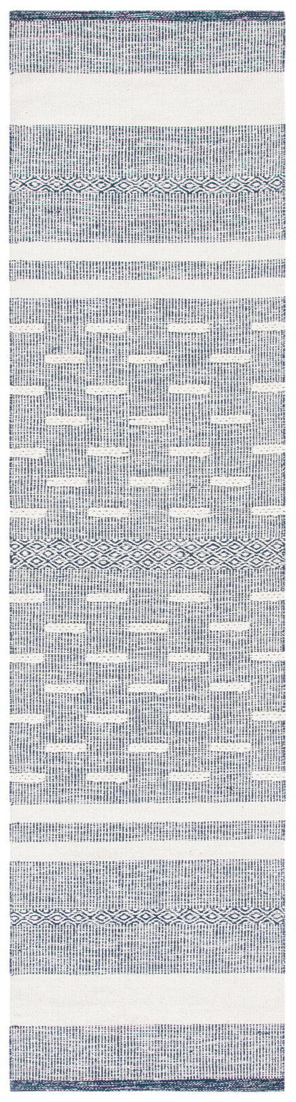 Safavieh Striped Kilim Stk515N Navy/Ivory Area Rug