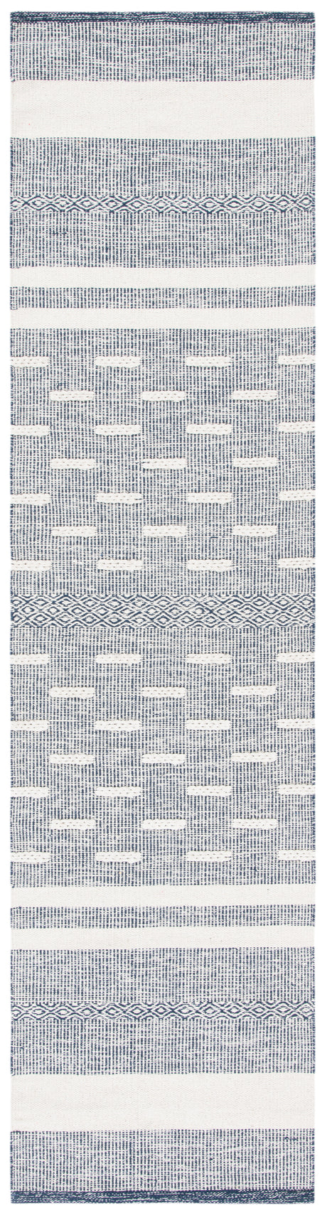 Safavieh Striped Kilim Stk515N Navy/Ivory Area Rug