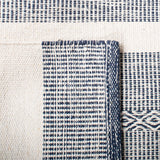 Safavieh Striped Kilim Stk515N Navy/Ivory Rugs.