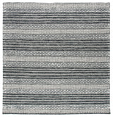Safavieh Striped Kilim Stk516Z Black/Ivory Rugs.
