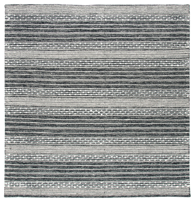 Safavieh Striped Kilim Stk516Z Black/Ivory Area Rug