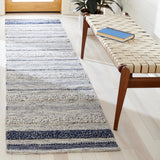 Safavieh Striped Kilim Stk517A Ivory/Navy Rugs.