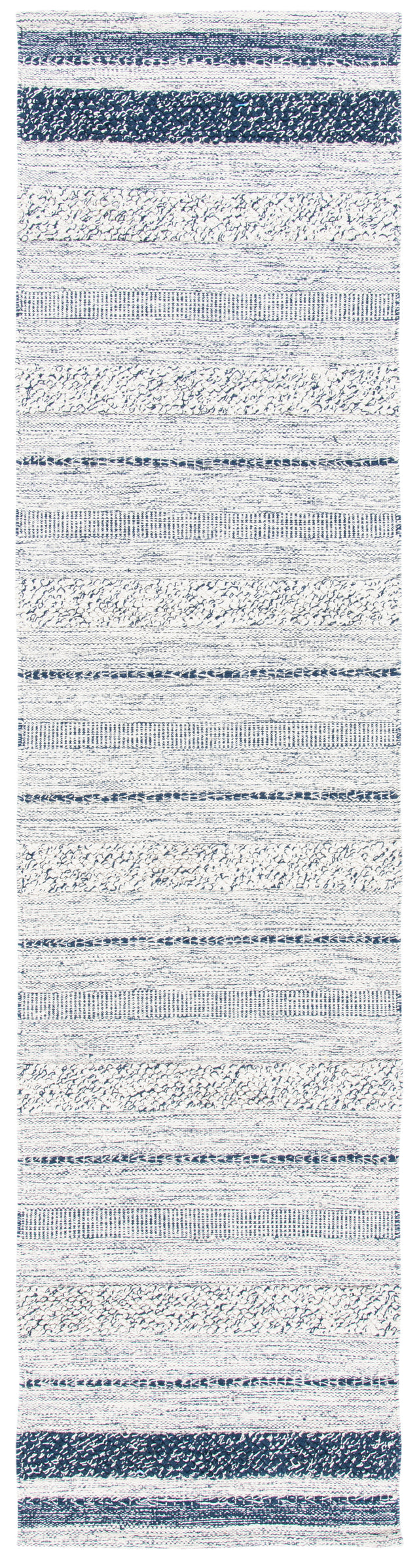 Safavieh Striped Kilim Stk517A Ivory/Navy Rugs.
