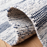 Safavieh Striped Kilim Stk517A Ivory/Navy Rugs.