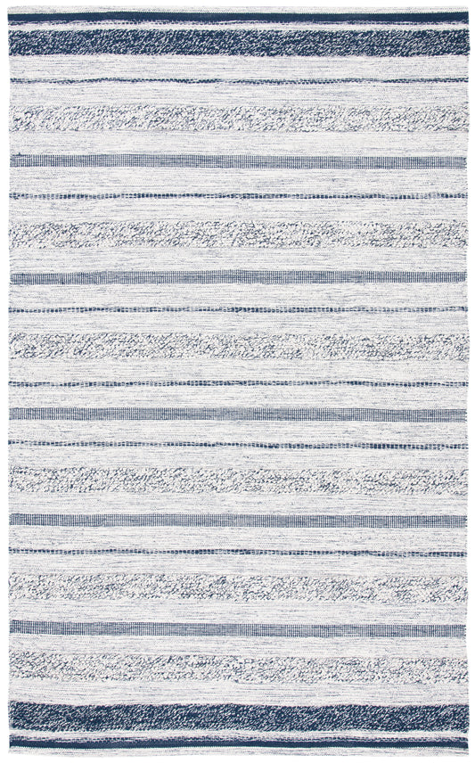 Safavieh Striped Kilim Stk517A Ivory/Navy Area Rug