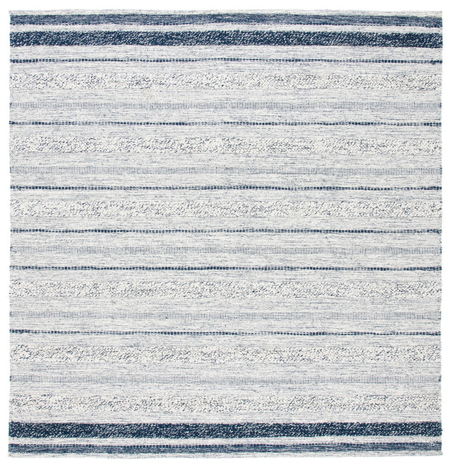 Safavieh Striped Kilim Stk517A Ivory/Navy Rugs.
