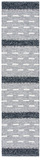Safavieh Striped Kilim Stk518Z Black/Ivory Rugs.