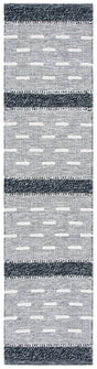 Safavieh Striped Kilim Stk518Z Black/Ivory Rugs.