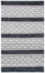 Safavieh Striped Kilim Stk518Z Black/Ivory Area Rug