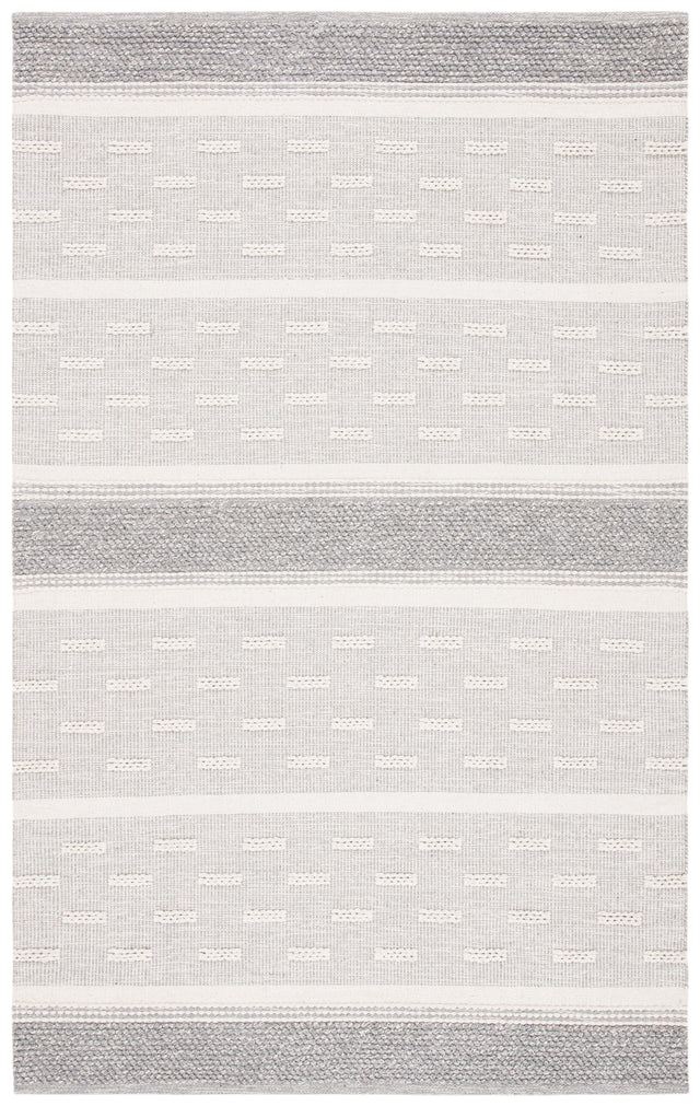 Safavieh Striped Kilim Stk519A Ivory/Grey Area Rug