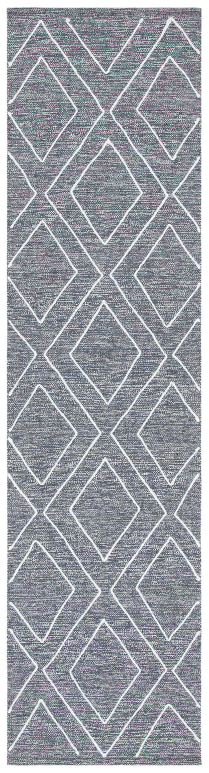 Safavieh Striped Kilim Stk520H Dark Grey Area Rug