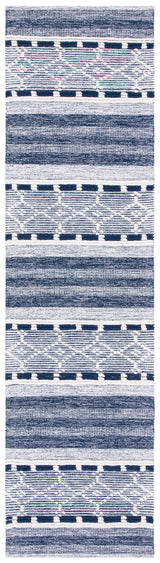 Safavieh Striped Kilim Stk522N Navy/Ivory Rugs.