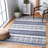 Safavieh Striped Kilim Stk522N Navy/Ivory Rugs.