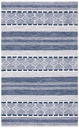 Safavieh Striped Kilim Stk522N Navy/Ivory Rugs.