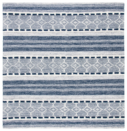 Safavieh Striped Kilim Stk522N Navy/Ivory Area Rug