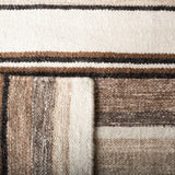Safavieh Striped Kilim Stk601A Natural/Ivory Rugs.