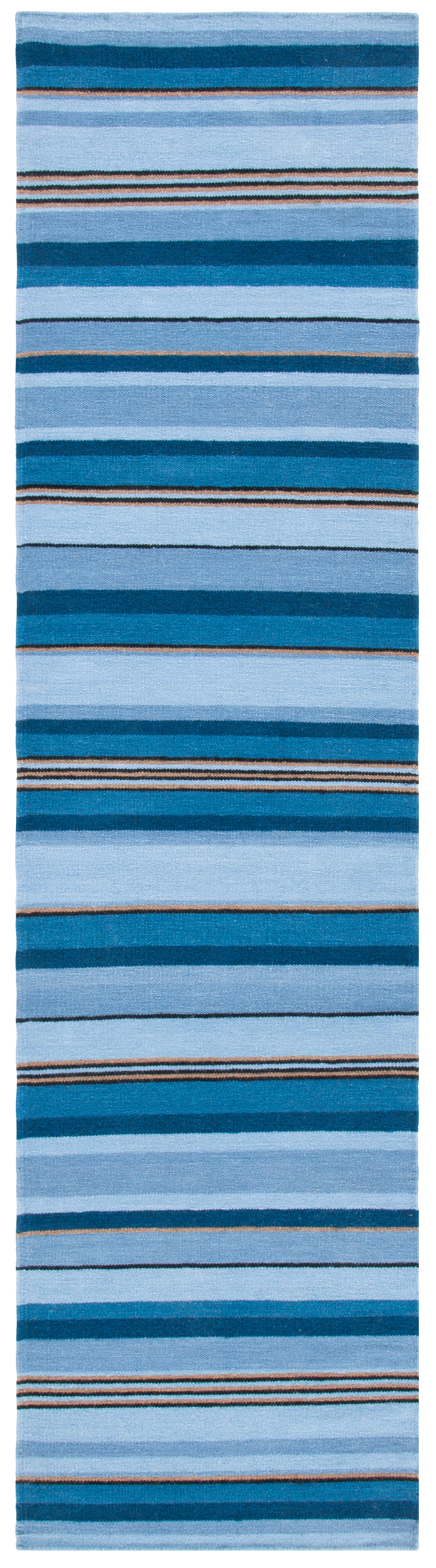 Safavieh Striped Kilim Stk601M Blue/Rust Area Rug