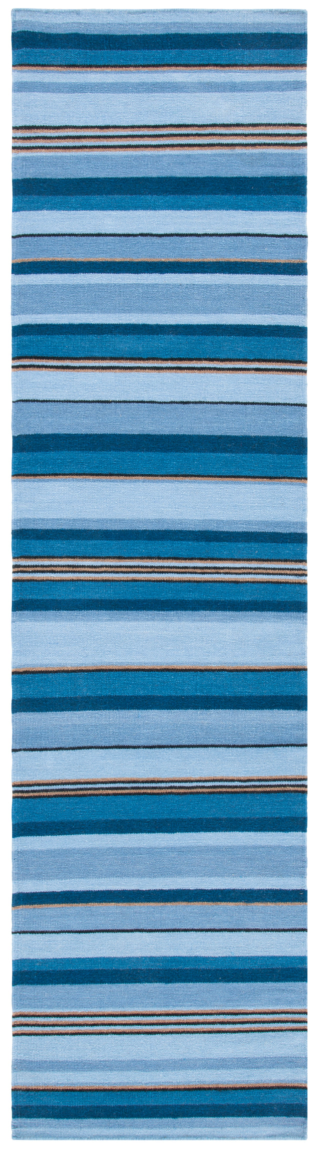 Safavieh Striped Kilim Stk601M Blue/Rust Area Rug