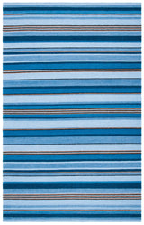 Safavieh Striped Kilim Stk601M Blue/Rust Rugs.