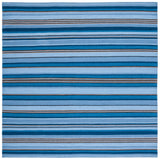 Safavieh Striped Kilim Stk601M Blue/Rust Rugs.