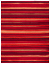Safavieh Striped Kilim Stk601M Blue/Rust Rugs.