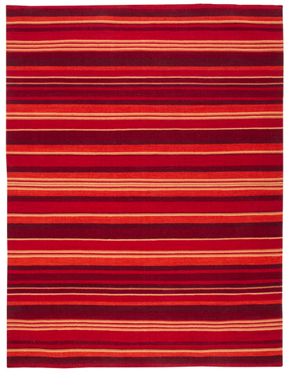 Safavieh Striped Kilim Stk601M Blue/Rust Area Rug