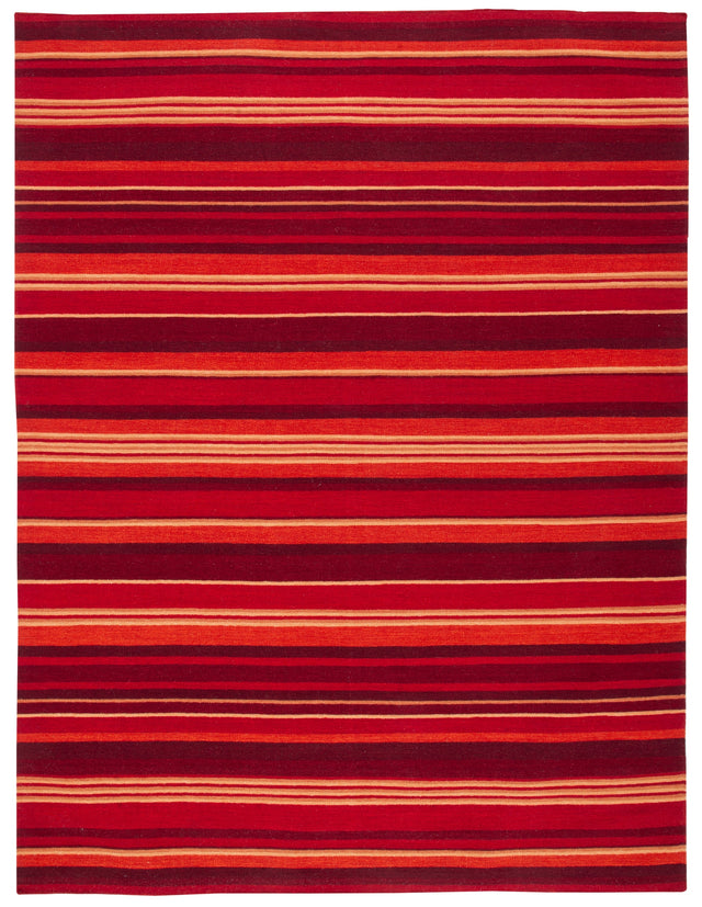 Safavieh Striped Kilim Stk601M Blue/Rust Area Rug