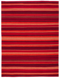 Safavieh Striped Kilim Stk601M Blue/Rust Area Rug