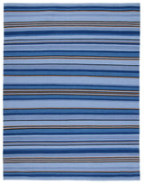 Safavieh Striped Kilim Stk601M Blue/Rust Rugs.