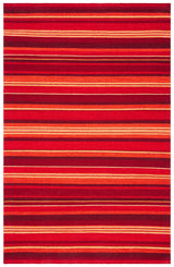 Safavieh Striped Kilim Stk601Q Red Rugs.