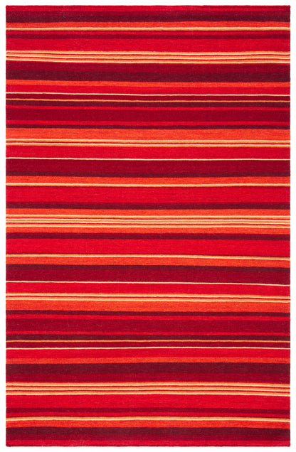 Safavieh Striped Kilim Stk601Q Red Area Rug