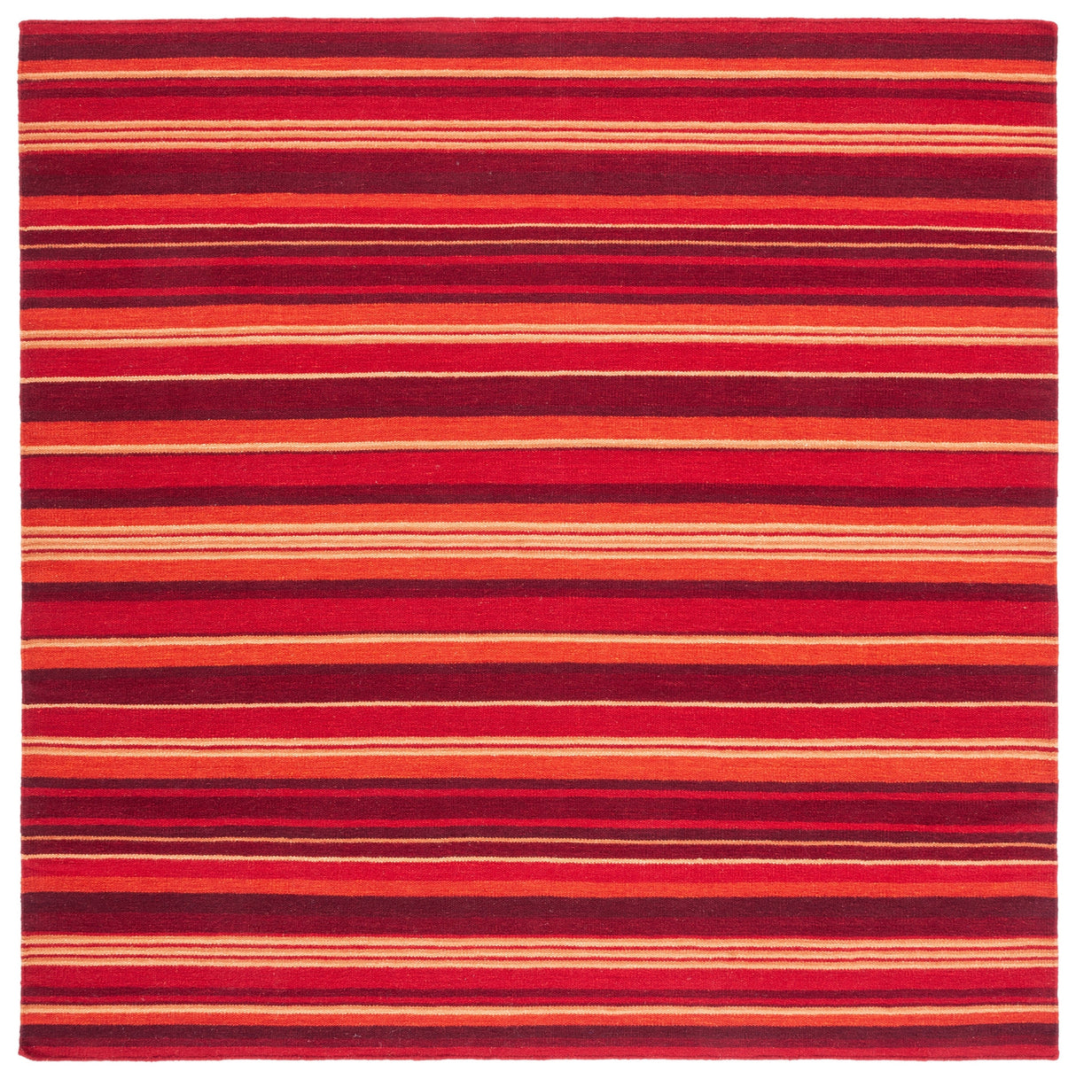 Safavieh Striped Kilim Stk601Q Red Rugs.
