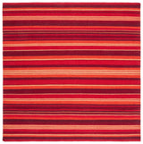 Safavieh Striped Kilim Stk601Q Red Rugs.
