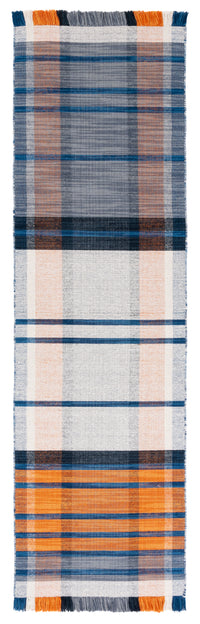 Safavieh Striped Kilim Stk702P Orange/Blue Area Rug