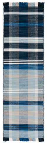 Safavieh Striped Kilim Stk703N Navy/Charcoal Rug.