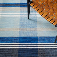 Safavieh Striped Kilim Stk703N Navy/Charcoal Area Rug