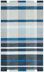 Safavieh Striped Kilim Stk703N Navy/Charcoal Rug.