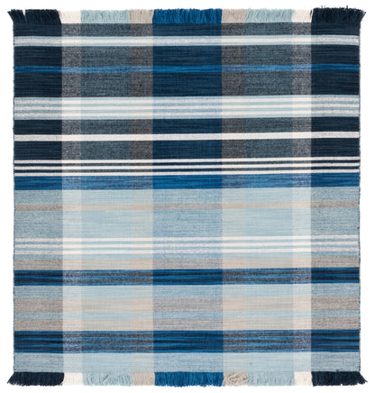 Safavieh Striped Kilim Stk703N Navy/Charcoal Area Rug