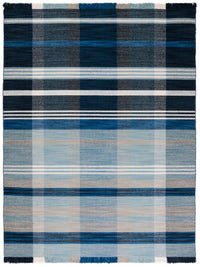 Safavieh Striped Kilim Stk703N Navy/Charcoal Area Rug