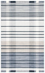 Safavieh Striped Kilim Stk704G Light Grey/Black Rug.