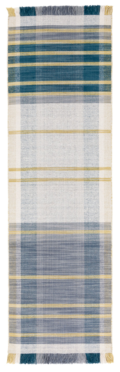 Safavieh Striped Kilim Stk706B Beige/Teal Area Rug