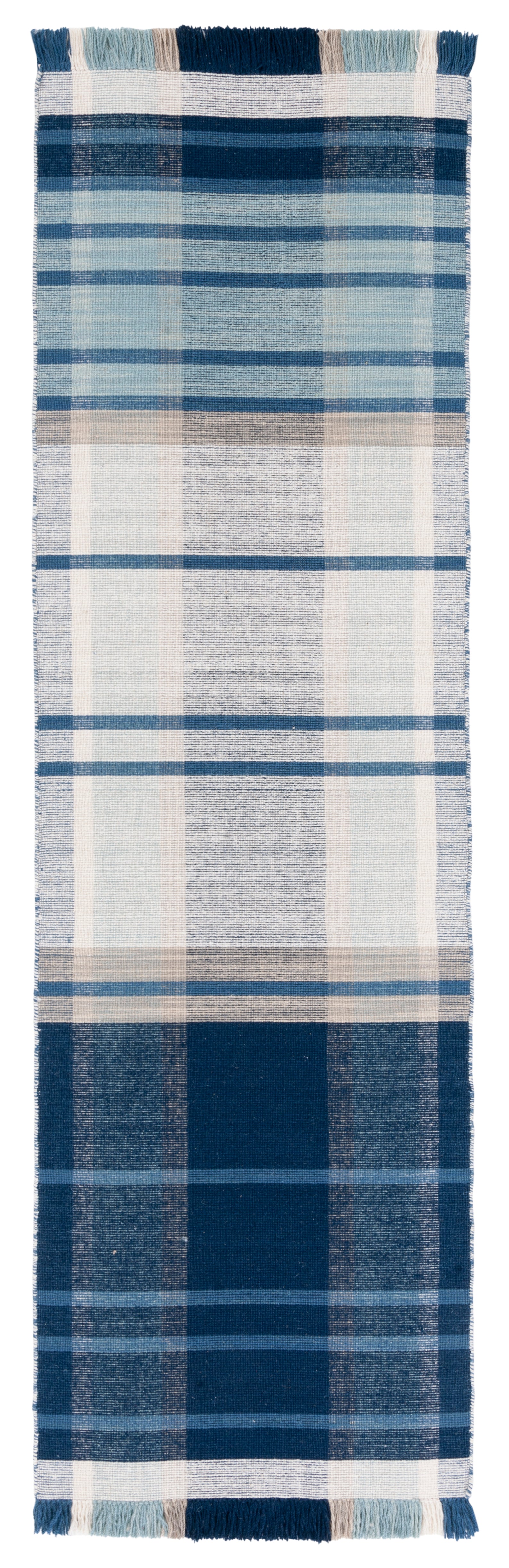 Safavieh Striped Kilim Stk707M Blue/Beige Area Rug