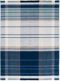 Safavieh Striped Kilim Stk707M Blue/Beige Area Rug