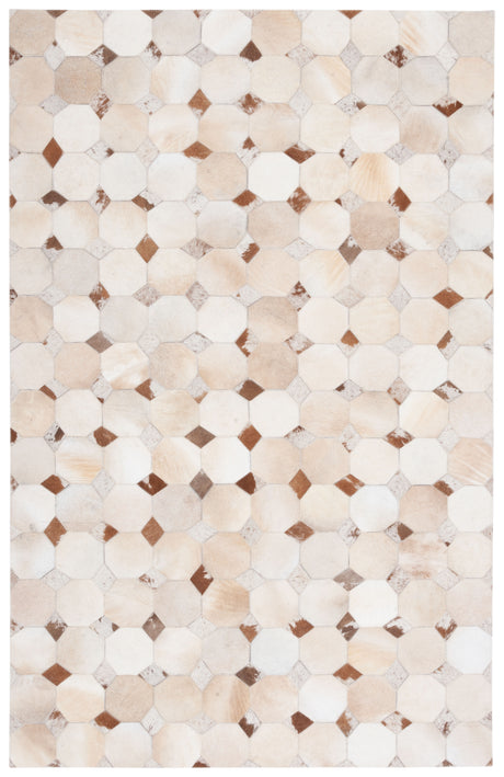 Safavieh Studio Leather Stl228A Ivory/Brown Area Rug