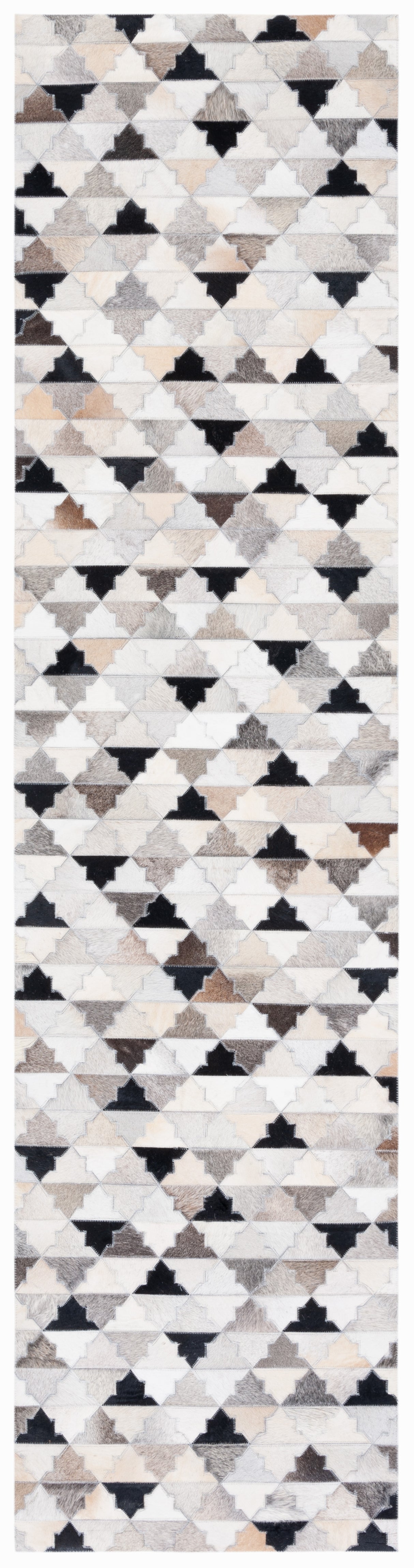 Safavieh Studio Leather Stl230F Grey/Black Rugs.