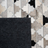 Safavieh Studio Leather Stl230F Grey/Black Rugs.