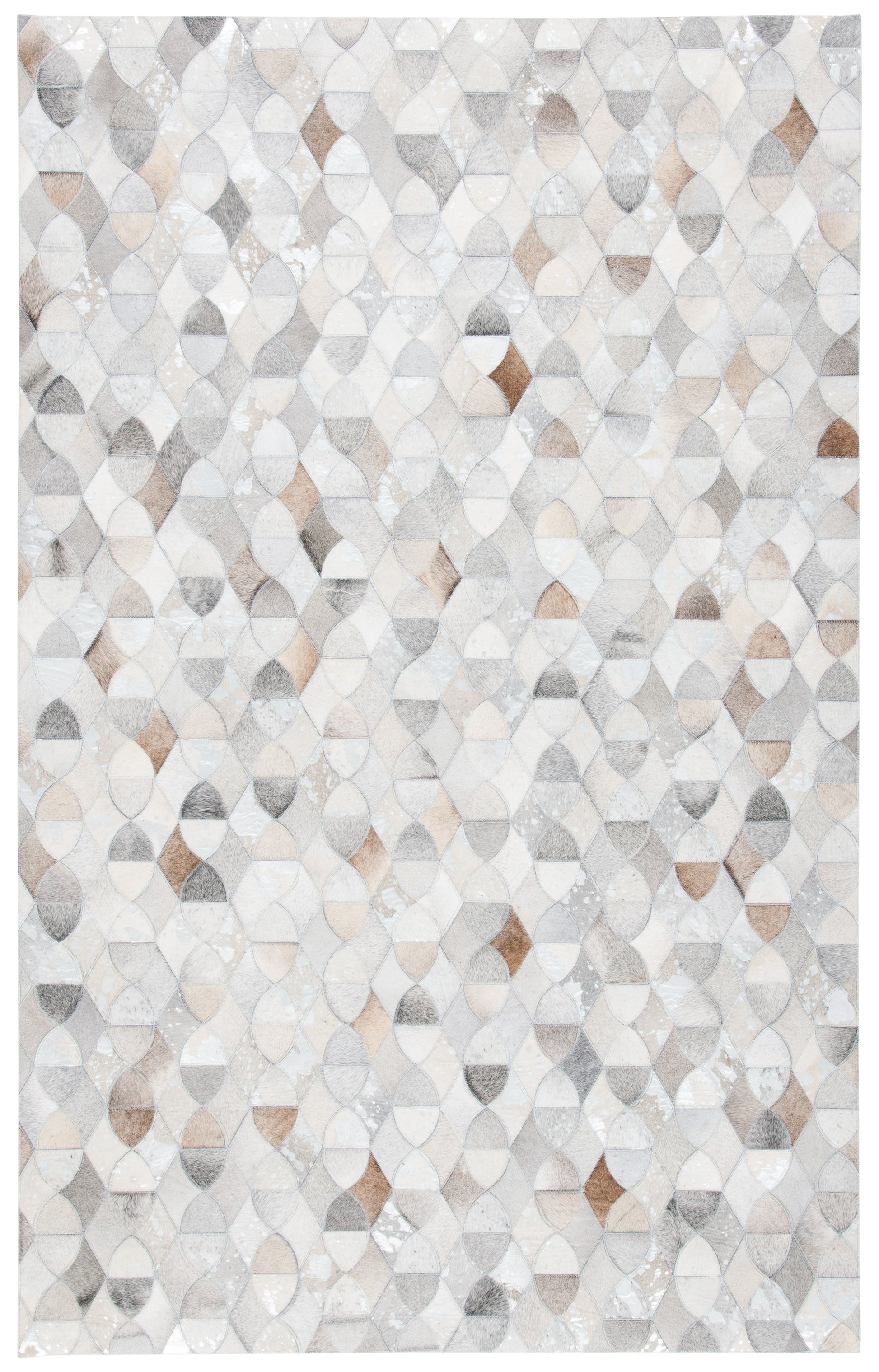 Safavieh Studio Leather Stl231F Ivory/Grey Area Rug